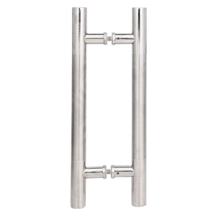 PKH-107 :Glass Door Pull Handle H Type SS304 Size 12" Inch Finish Matt (22mm x 300mm)